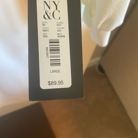 Winter white NWT midi dress. Ny&Co Gabrielle Union. Size L, runs large. - Picture 4 of 7